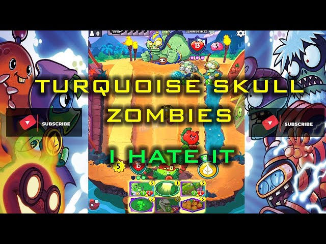 Turquoise skull zombies | PVZ Heroes
