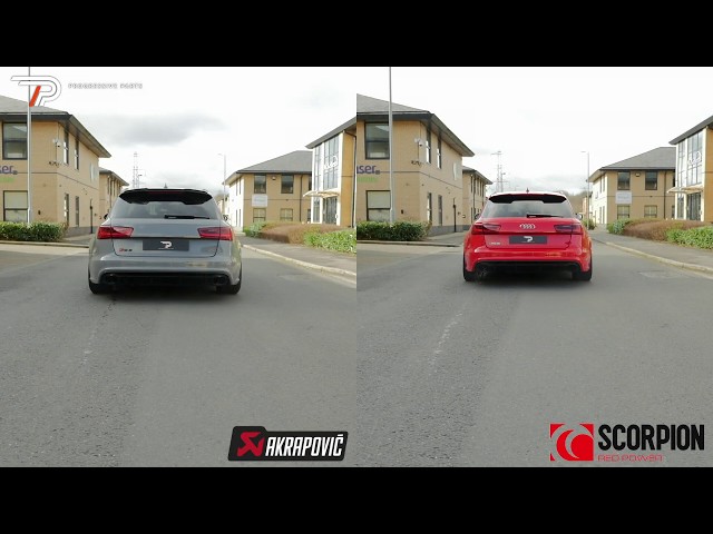 Audi RS6 C7 Exhaust Sound Off - Scorpion/Akrapovic/Milltek Comparison - Progressive Parts