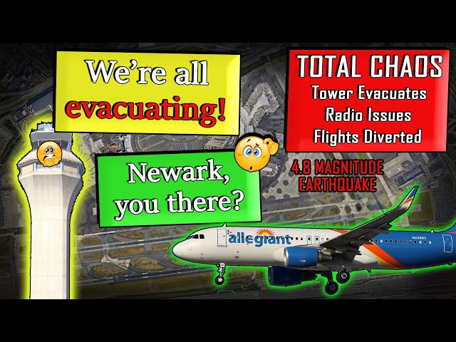 TOTAL CHAOS after New York Earthquake | Control Tower Evacuates + Radio Problems