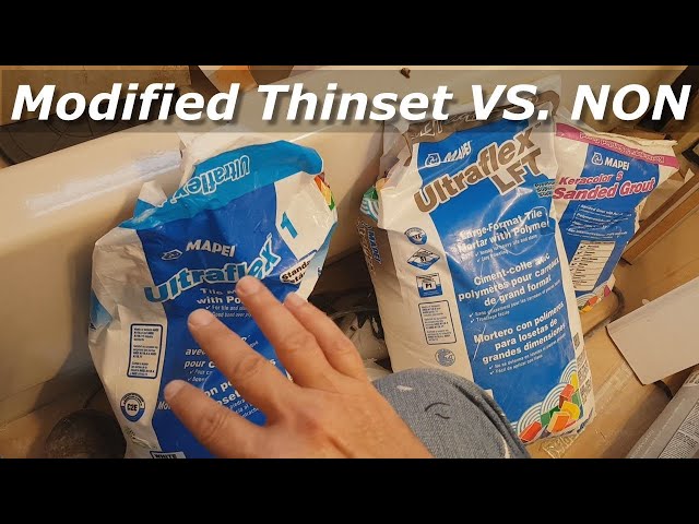 Modified Thinset vs Unmodified Thinset Explained, How to Choose Best Mortar for Tiles
