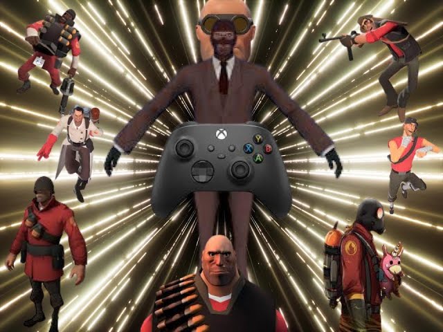 We play TF2 on controller