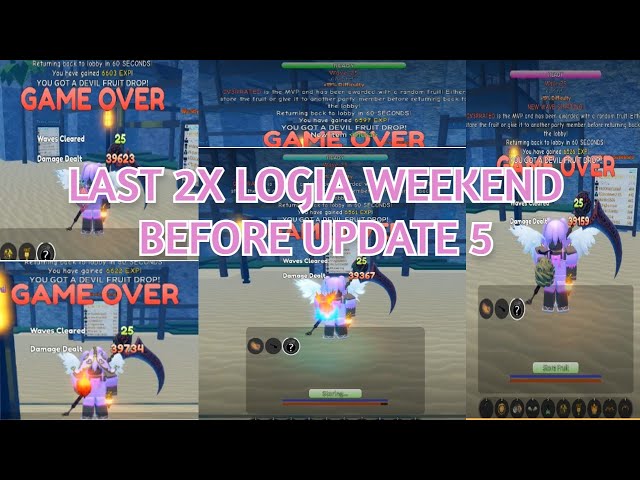 [GPO] HOW MY LAST 2x LOGIA WEEKEND BEFORE UPDATE 5 WENT