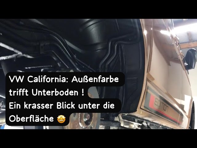 VW California: Außenfarbe trifft Unterboden - Ein krasser Anblick