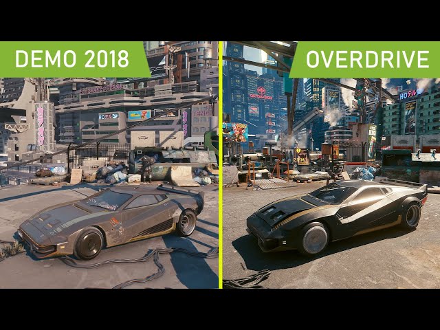 Cyberpunk 2077 2018 Demo vs 2023 Overdrive Update Graphics Comparison