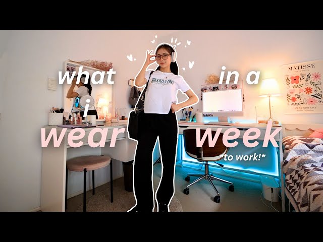 What I wear in a week *work edition* + daily vlogs