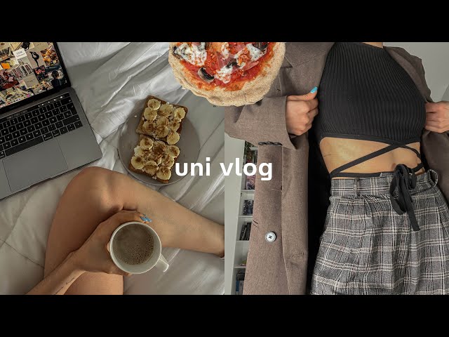 UNI VLOG 🪐 a day at university with me + organisation | what I eat in a day, university
