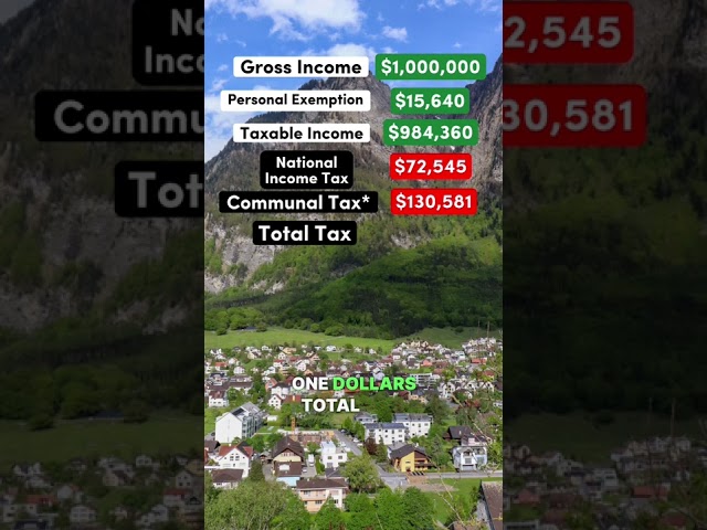 Living on $1 Million After Taxes in Liechtenstein #liechtenstein #conservative #liberal #salary