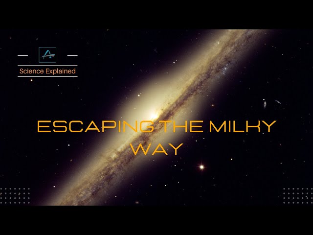 Escaping the Milky Way: A Cosmic Possibility?