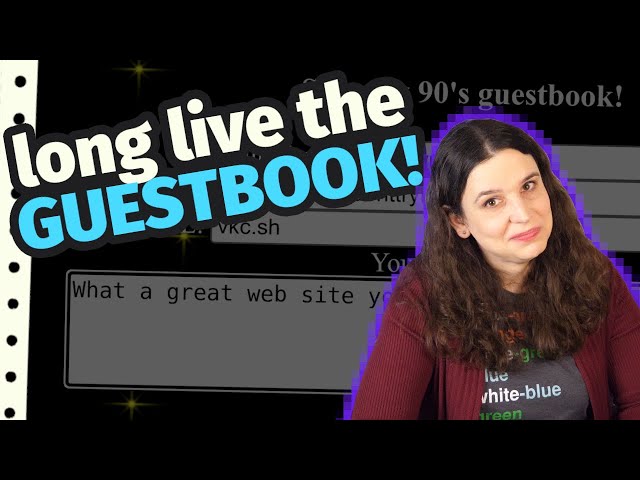 Guestbooks: the cozy 90s web fad which shaped the future!