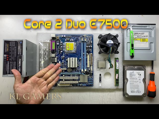 Satisfying PC Build intel Core 2 Duo E7500 GIGABYTE G41MT-ES2L Nostalgic Old School