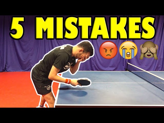 These 5 Mistakes Make You An Average Table Tennis Player