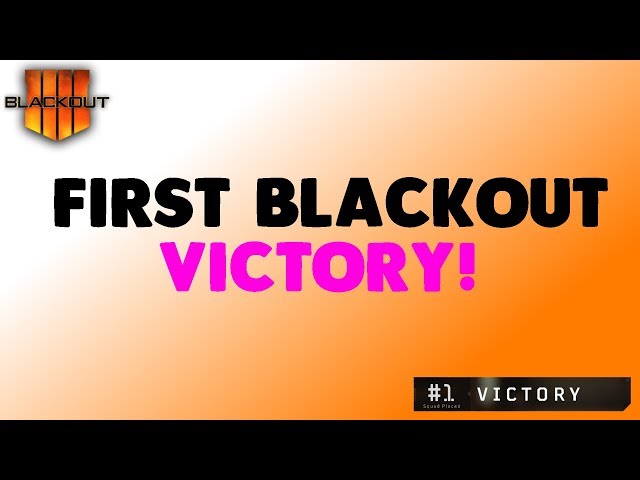 My First Blackout Win | Black Ops 4 Battle Royale