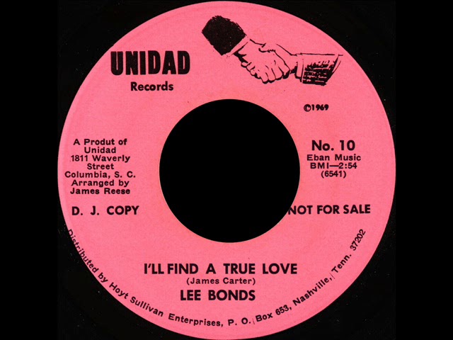 Lee Bonds  - I'll Find A True Love