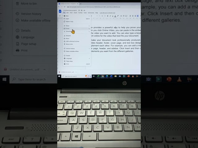 How do I download a Google Doc as a Microsoft word?