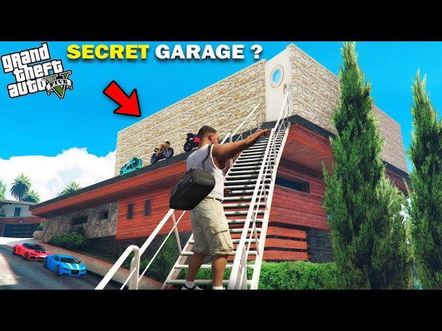 GTA 5 : Franklin Found Top Secret Garage Near Franklin's Garden in GTA 5.. (GTA 5 Mods)