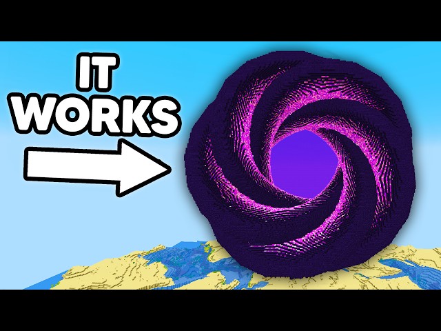 I Transformed a Nether Portal in Survival Minecraft