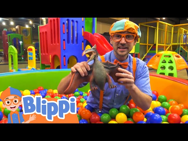 Blippi Visits Kinderland Indoor Playground! | Fun and Educational Videos for Kid