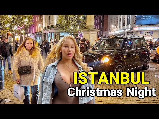 🎄 Istanbul Best Christmas Lights | Luxury Neighborhood 🇹🇷 Turkey