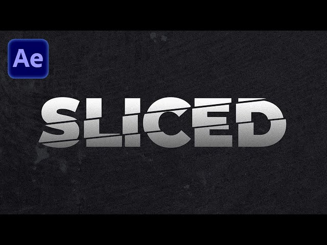 Slice Text Animation in After Effects | Tutorial Deutsch