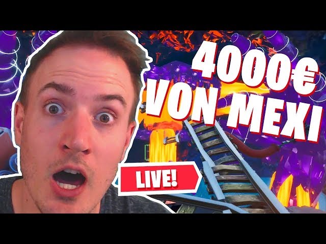 4000 EURO PARKOUR 😱 Fortnite DEATHRUN von Mexify und Gustaf Games LIVE Livestream Deutsch