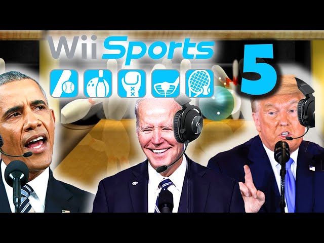 US Presidents Play Wii Sports Bowling 5
