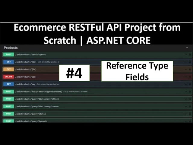 ECommerce Shopping Cart API in ASP.NET CORE PART-4 | Entity Fields as a Reference Type