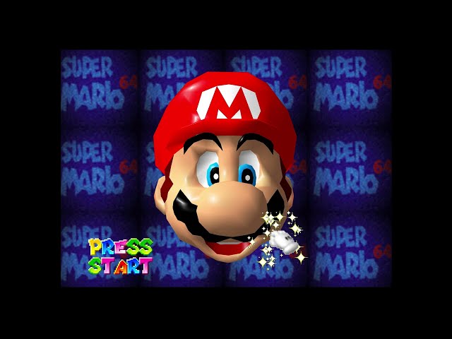 Super Mario 64 in Mupen64Plus (in Fedora Linux)