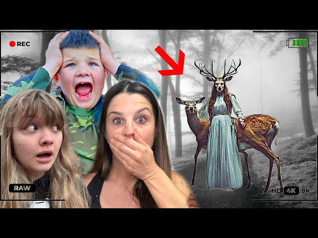 DEER LADY FOLLOWS US in the HAUNTED WOODS!