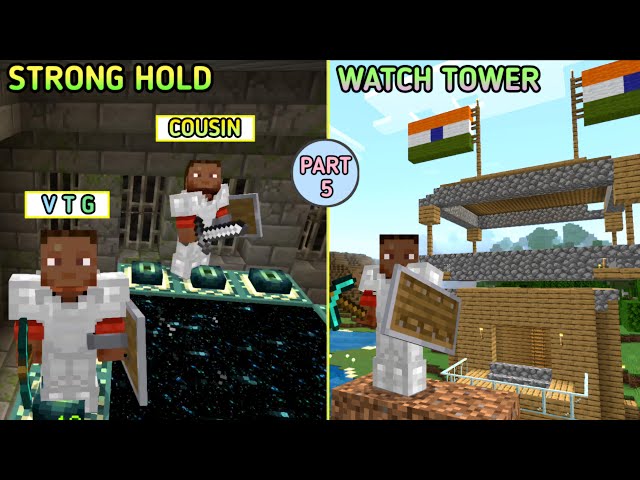 We made light house 🥰 and found strong hold|Minecraft part-5|On vtg!