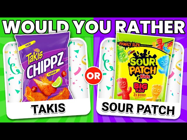 🌶️🍋 Would You Rather...? Spicy VS Sour JUNK FOOD Edition 🌶️🍋