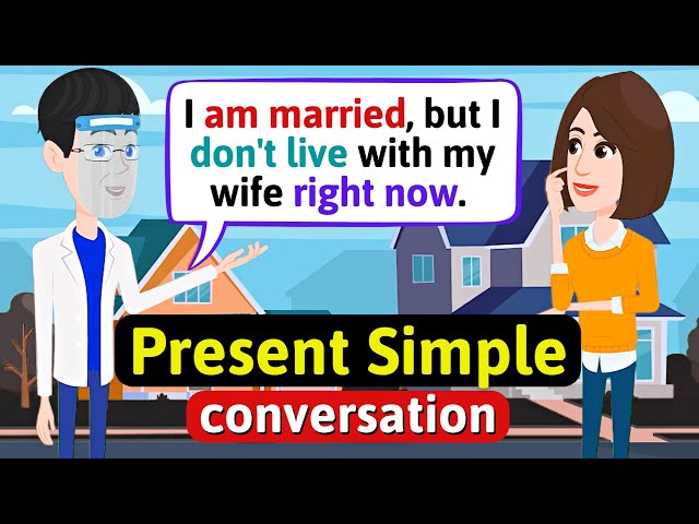 Present Simple - English Conversation Practice - Improve Speaking Skills