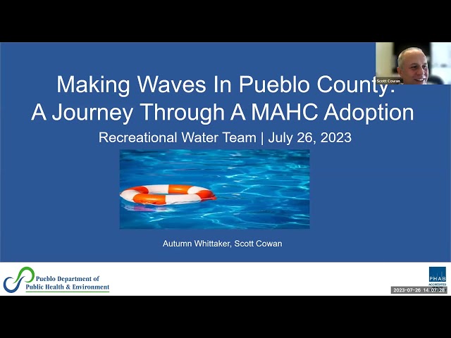 Webinar: Implementation of the Model Aquatic Health Code in Pueblo County, CO (July 2023)