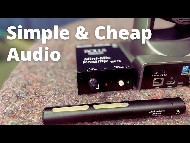 Cheap Audio Setup for PTZ Camera Streaming