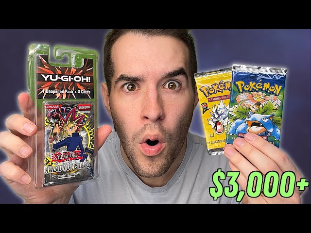Opening The Rarest Yugioh & Pokemon Packs ($3,000+)