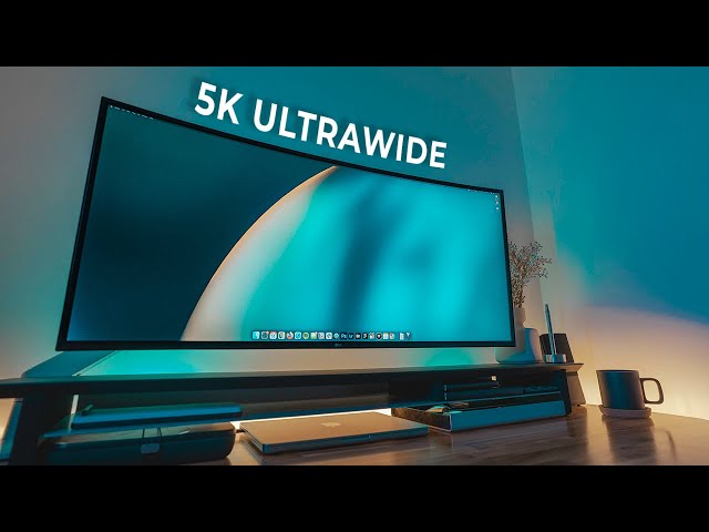 The SUPER UltraWide Desk Setup | LG 40” 5K Curved Monitor