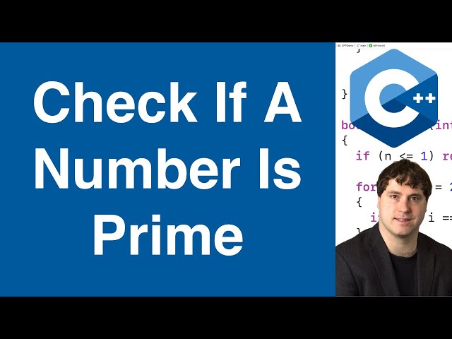 Check If A Number Is Prime | C++ Example