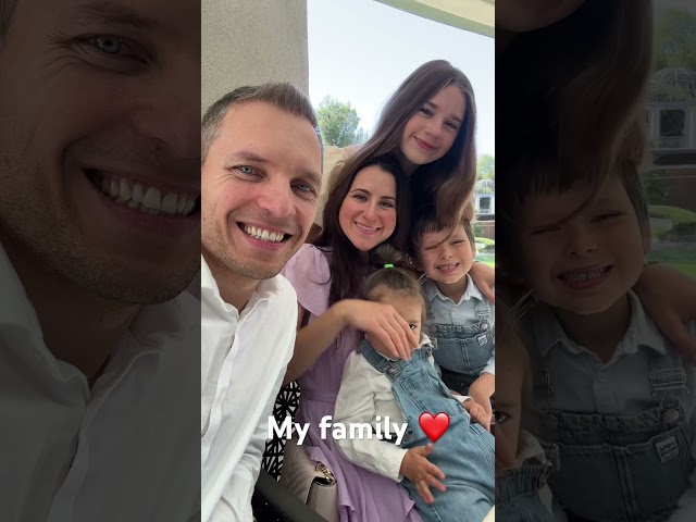 The Protsenko family enjoyed some time together #karolinaprotsenko #family #kids #happy