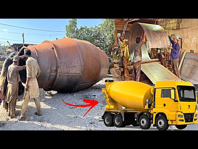How These Fabricators Make A Concrete Mixer Truck Drum || How To Make concrete Mixer Machine |Part1|