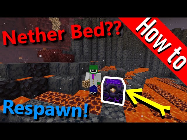 Minecraft: How to Set your Spawn in the Nether / Craft a Respawn Anchor - Tutorial