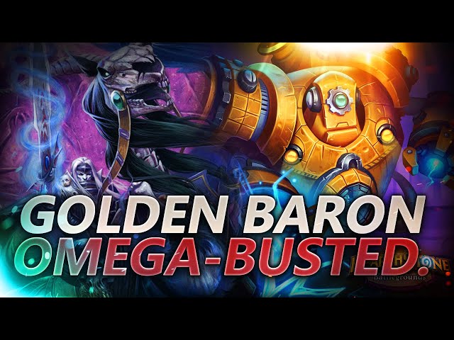 Golden Baron Omega-Busted | Hearthstone Battlegrounds Gameplay | Patch 21.4 | bofur_hs