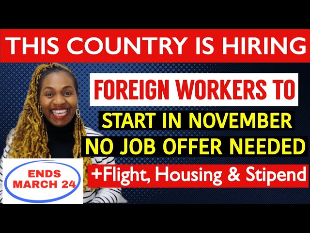 URGENT | MOVE HERE FOR FREE | NO WORK PERMIT NEEDED | NO JOB OFFER NEEDED | NO IELTS |APPLY FOR FREE