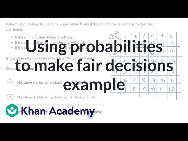 Using probability to make fair decisions