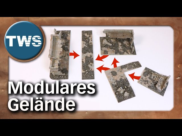 Tutorial: how to build modular bases for your tabletop terrain (crafting, making terrain, TWS)
