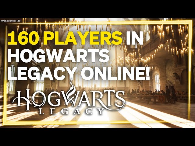 What 160 Players In Hogwarts Legacy Looks Like! | HogWarp Multiplayer Mod!