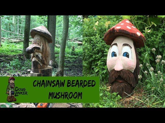 Chainsaw Carving The Giant Bearded Mushroom -Carving and Coffee #10