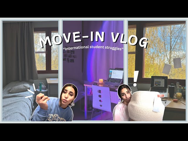college move-in vlog ✨ | international student edition 💁🏻‍♀️ |📍Finland 🇫🇮