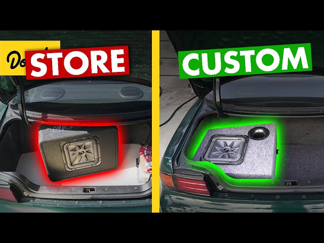 DIY Subwoofer vs. Store-bought