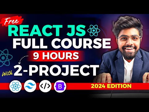 REACT JS Full Course for Beginners to Advanced (FREE) 2024 Edition