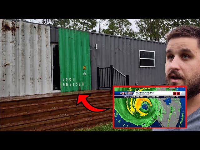 DON'T TRY AT HOME! "Shutters" For My Container Home During Hurricane Ian