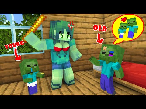 Monster School : Old Zombie Brother and Young Zombie Brother - Sad Story - Minecraft Animation